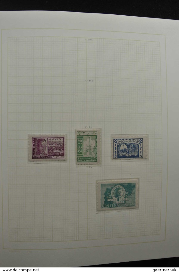 Afghanistan: 1871-1973: Well filled, MNH, mint hinged and used collection Afghanistan 1871-1973 in b