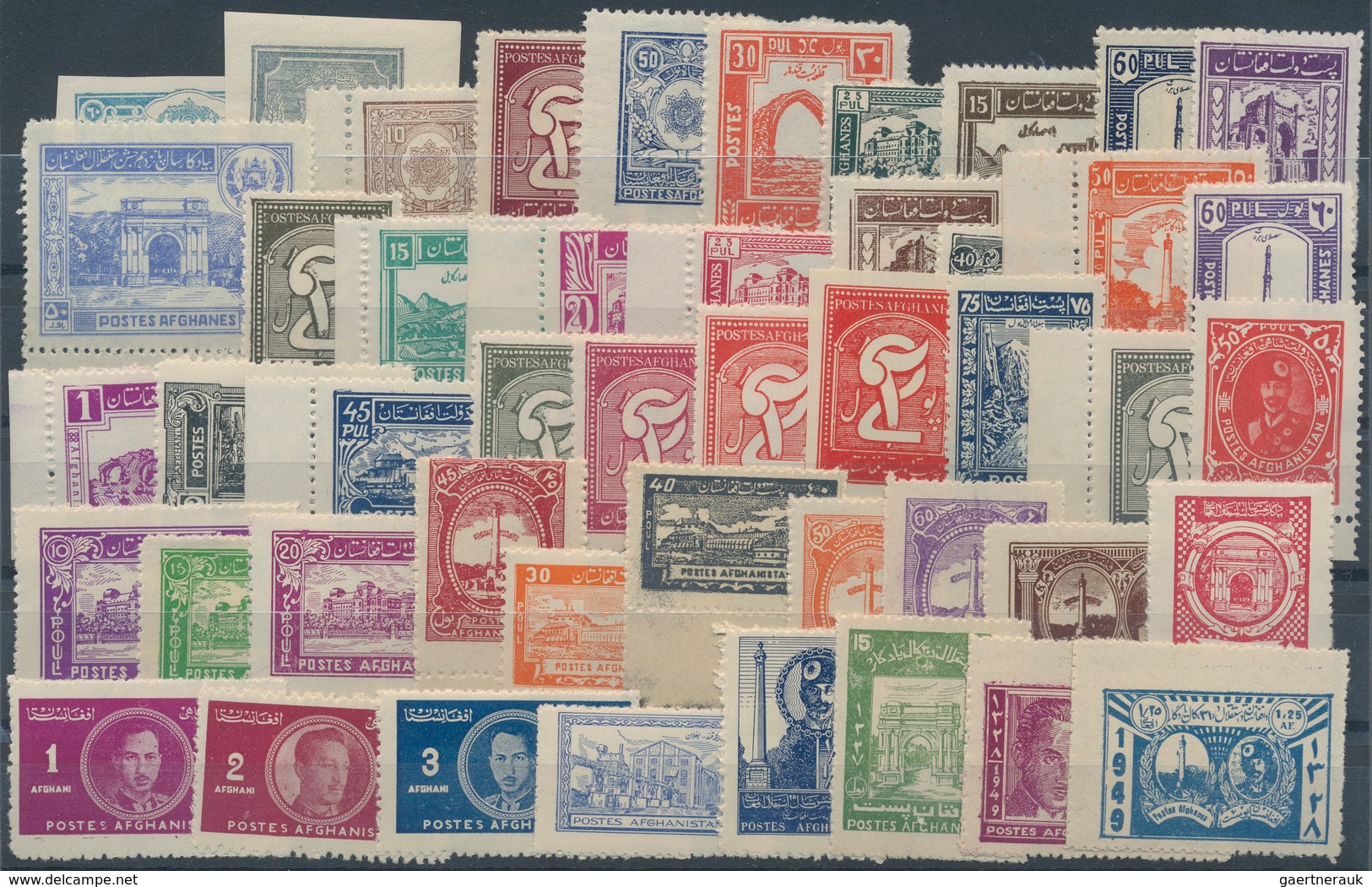 Afghanistan: 1927/1965, A Splendid U/m Collection On Stockcards Incl. 25 Souvenir Sheets, Good Quali - Afghanistan