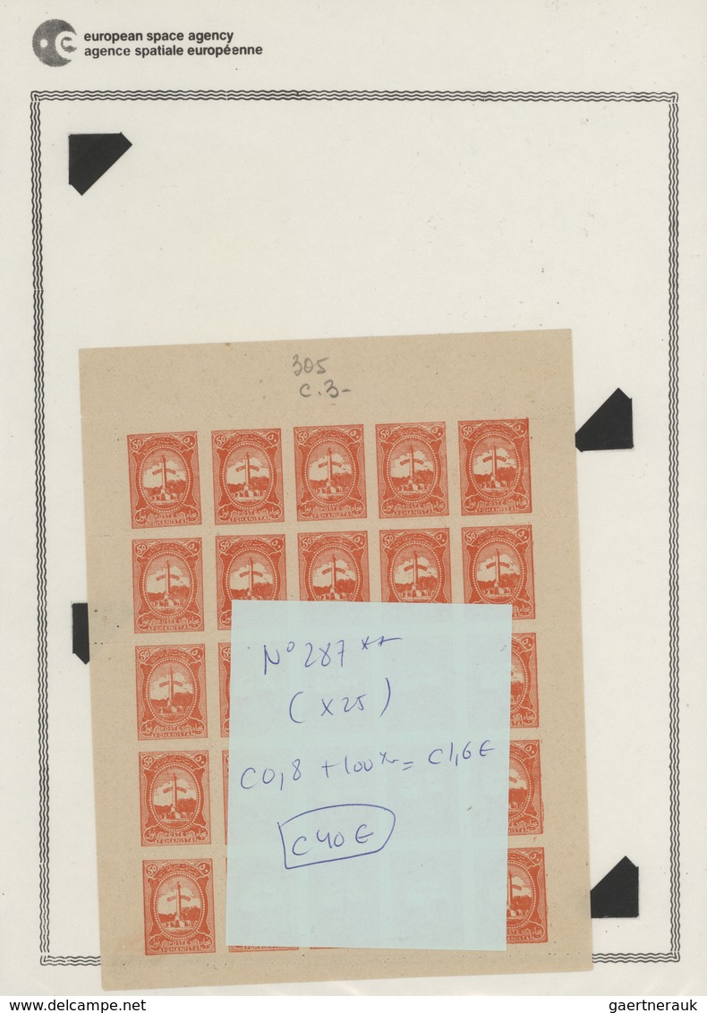 Afghanistan: 1930/1950 (ca): more then MNH 600 values in sheets and sheet parts, many different stam