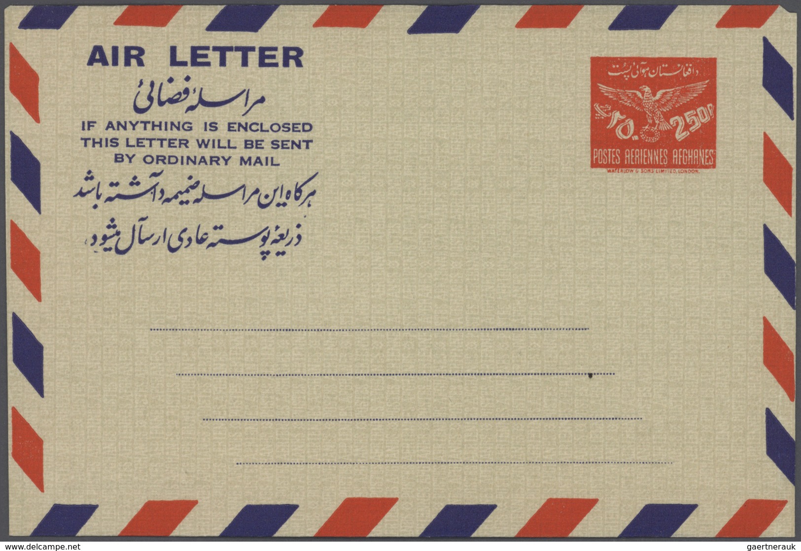Afghanistan - Ganzsachen: 1945/ phantastic collection of ca. 894 used and unused airletters one fore