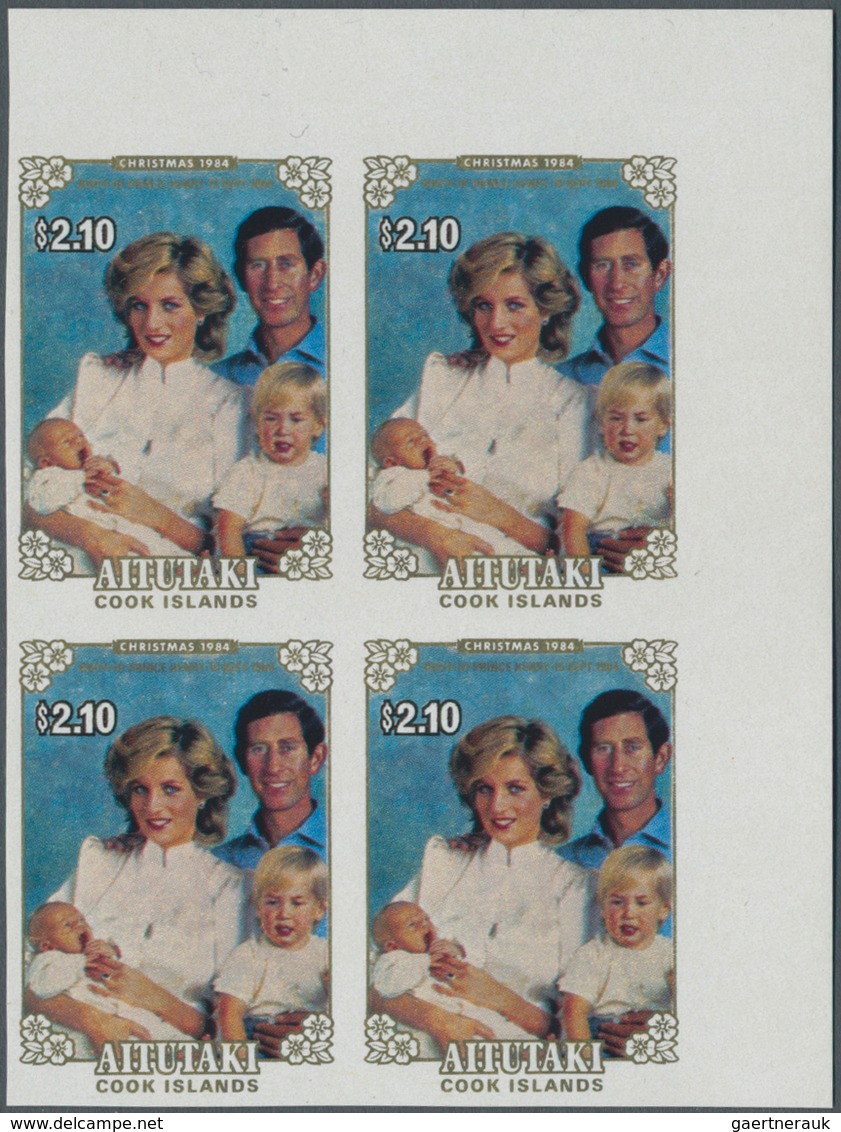 Aitutaki: 1974/1986 (ca.), Accumulation With Approx. 1.350 IMPERFORATE Stamps And 110 Imperf. Miniat - Aitutaki