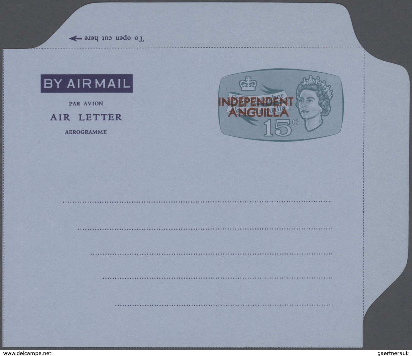 Anguilla: 1953/85 Ca. 676 Used And Unused Airletters With Revaluation Used Abroad To USA, Canada Etc - Anguilla (1968-...)