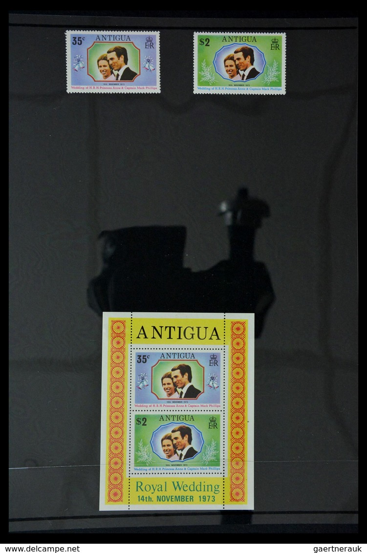 Antigua: 1862-1989: Almost complete, mostly MNH collection Antigua 1862-1989 on Hagner stockpages in