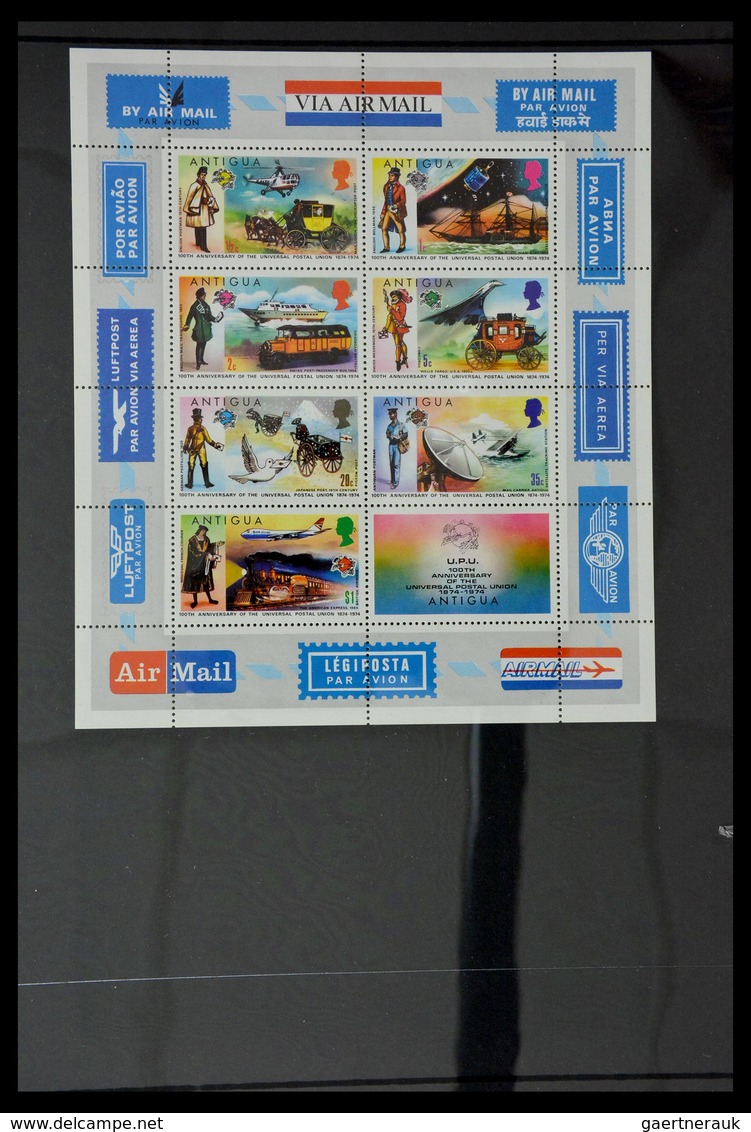 Antigua: 1862-1989: Almost complete, mostly MNH collection Antigua 1862-1989 on Hagner stockpages in