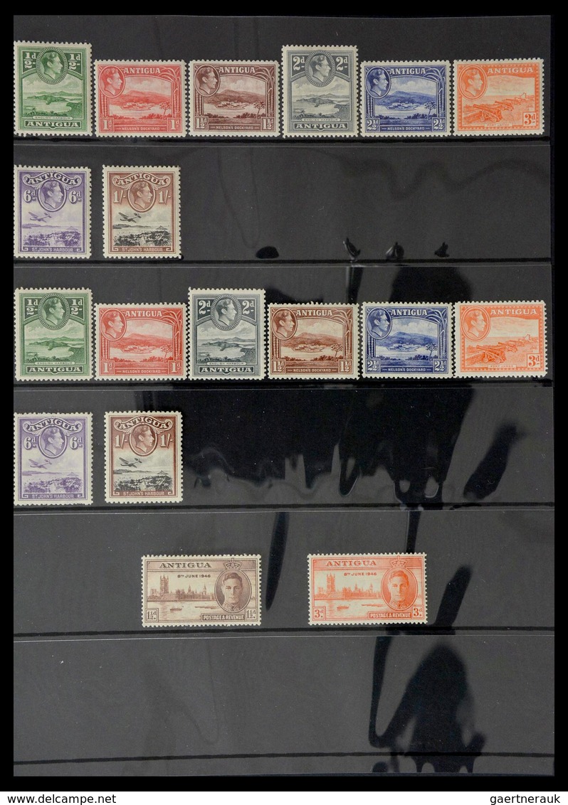 Antigua: 1862-1989: Almost complete, mostly MNH collection Antigua 1862-1989 on Hagner stockpages in