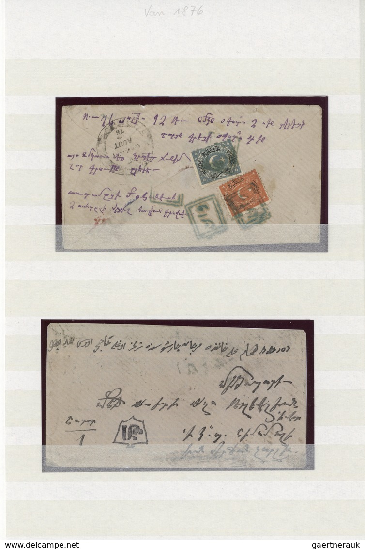 Armenien: 1876-1923, 1992-2000: Postal History And Stamp Collection Of Eight Early Covers + Modern I - Armenien