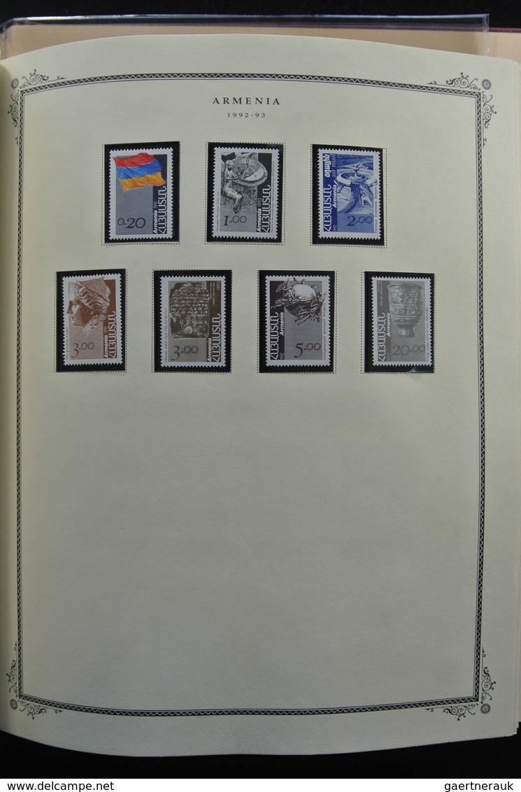 Armenien: 1919-2009: Well Filled, Mostly MNH Collection Armenia 1919-2009 On Scott Pages In Springba - Armenien