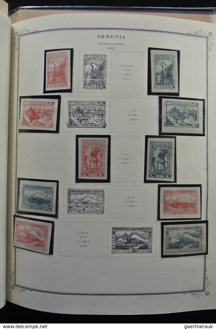 Armenien: 1919-2009: Well filled, mostly MNH collection Armenia 1919-2009 on Scott pages in springba