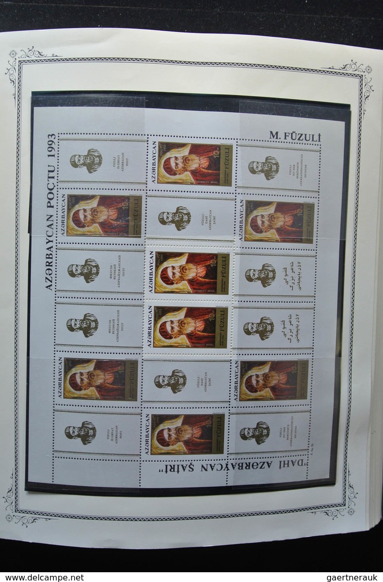 Aserbaidschan (Azerbaydjan): 1919-2009: Very well filled, mostly MNH collection Azerbaijan 1919-2009