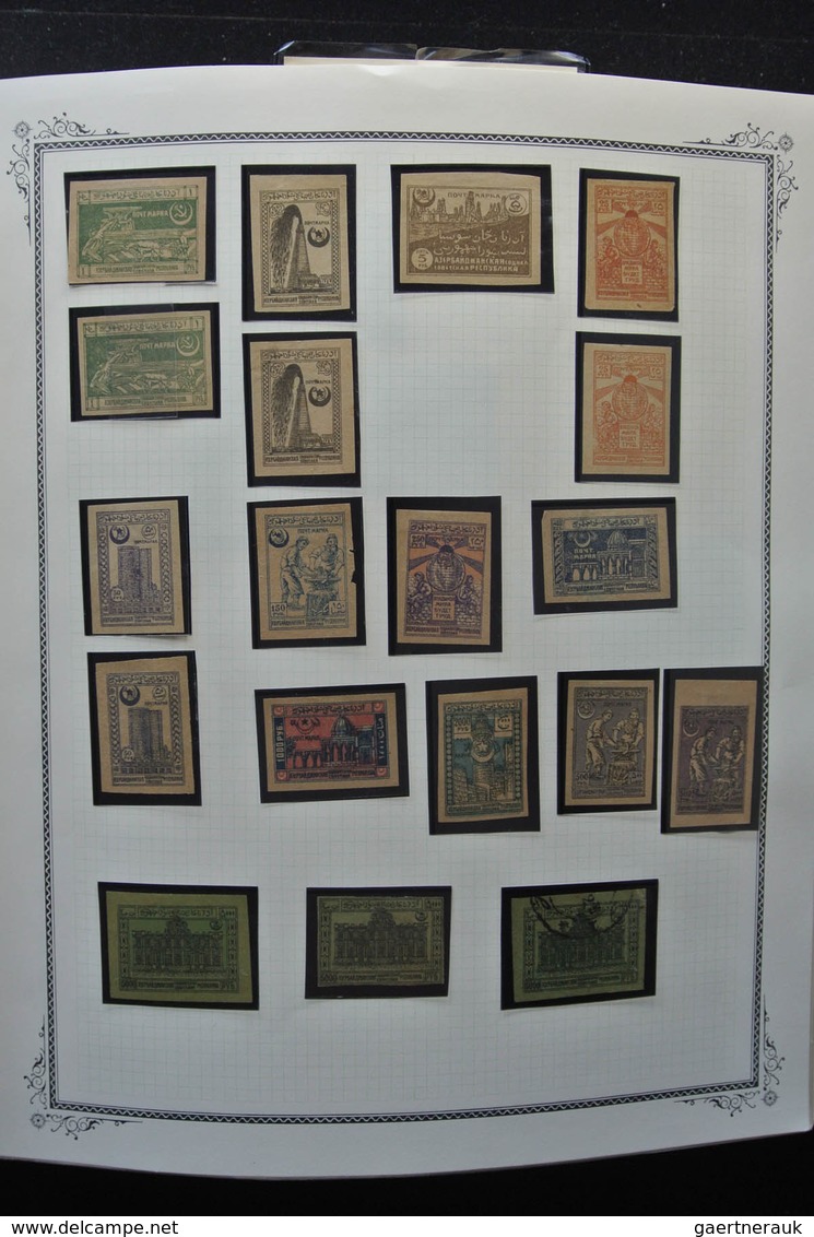 Aserbaidschan (Azerbaydjan): 1919-2009: Very well filled, mostly MNH collection Azerbaijan 1919-2009