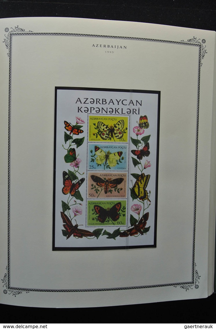 Aserbaidschan (Azerbaydjan): 1919-2009: Very well filled, mostly MNH collection Azerbaijan 1919-2009