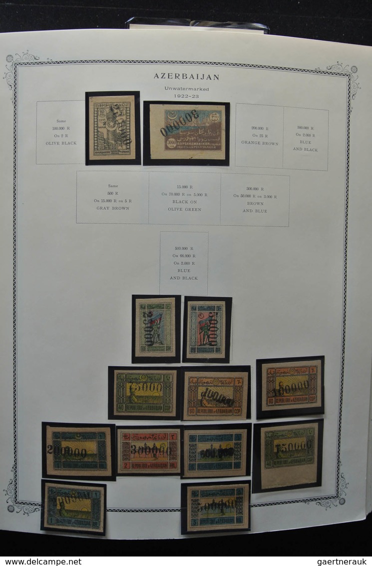 Aserbaidschan (Azerbaydjan): 1919-2009: Very well filled, mostly MNH collection Azerbaijan 1919-2009