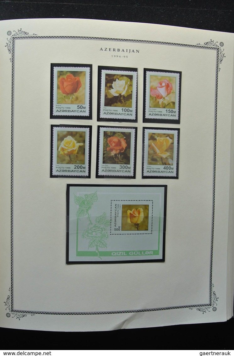 Aserbaidschan (Azerbaydjan): 1919-2009: Very well filled, mostly MNH collection Azerbaijan 1919-2009