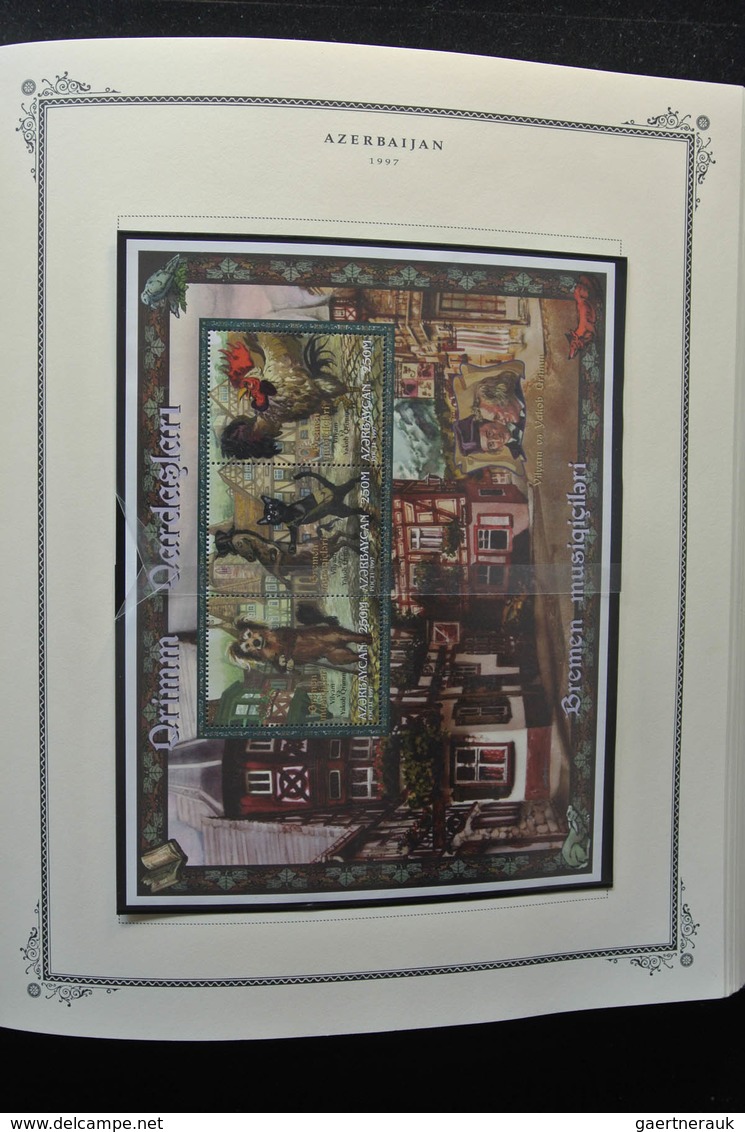 Aserbaidschan (Azerbaydjan): 1919-2009: Very well filled, mostly MNH collection Azerbaijan 1919-2009