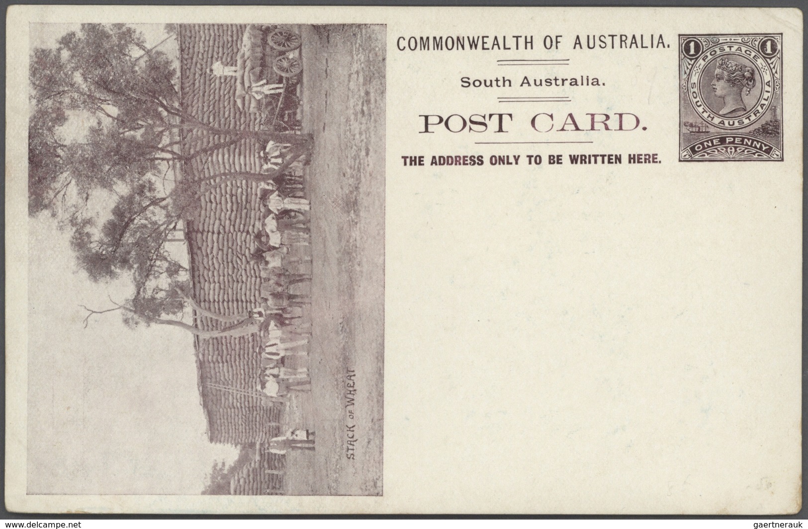 Australische Staaten: 1880/1908 (ca.), Accumulation With About 150 Mostly Different Postal Stationer - Sammlungen