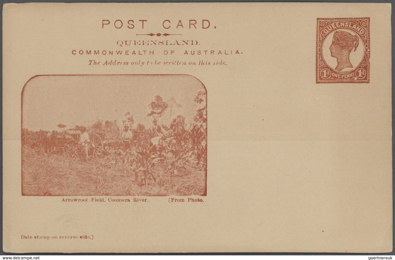 Australische Staaten: 1880/1908 (ca.), accumulation with about 150 mostly different postal stationer