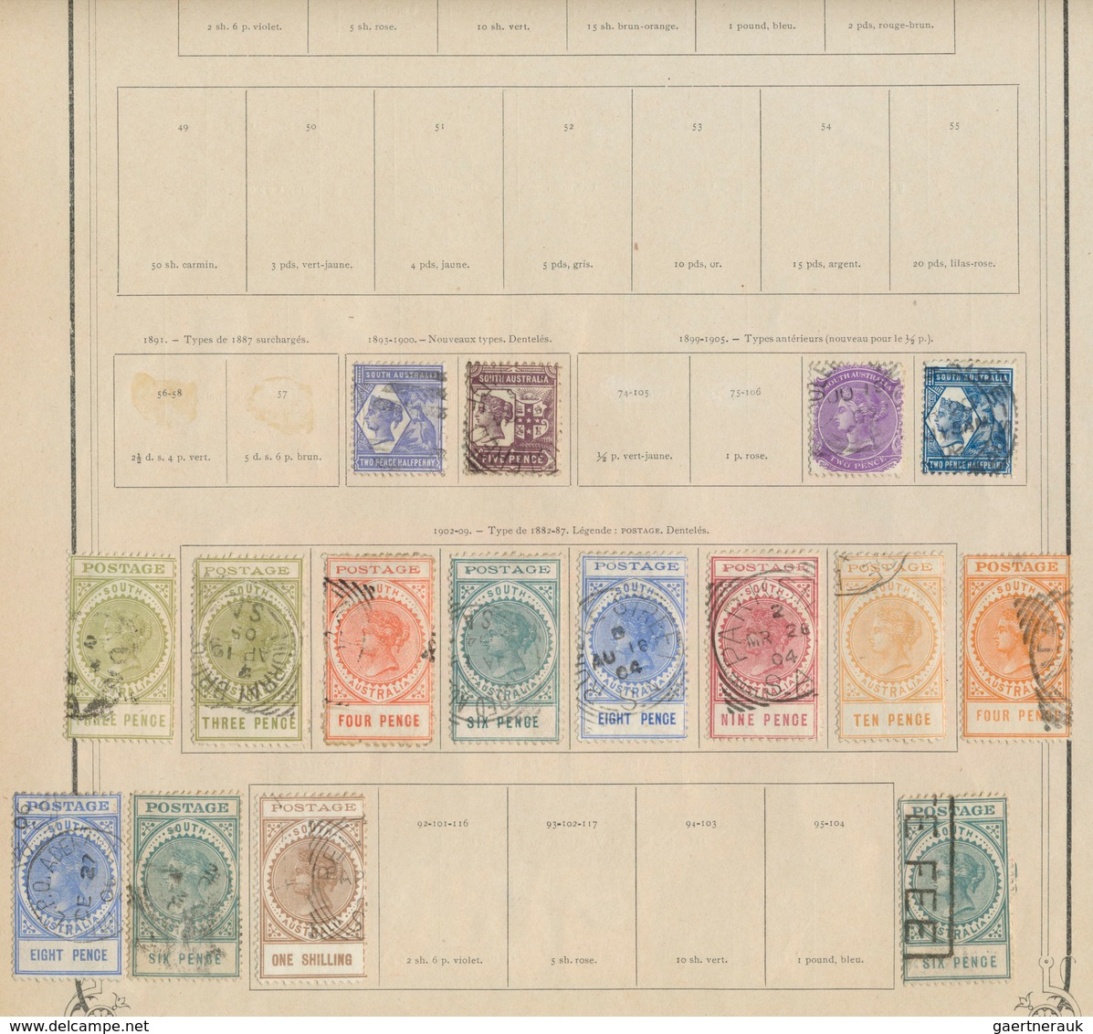 Australien: 1850/1920, Interesting Collection On Old Leaves With Main Focus On Australian States. Pl - Sammlungen