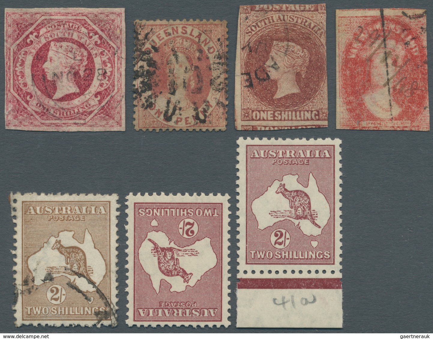 Australien: 1850's-1980's (c.): Collection And Accumulation Of Mint And Used Stamps, Covers, Postcar - Sammlungen