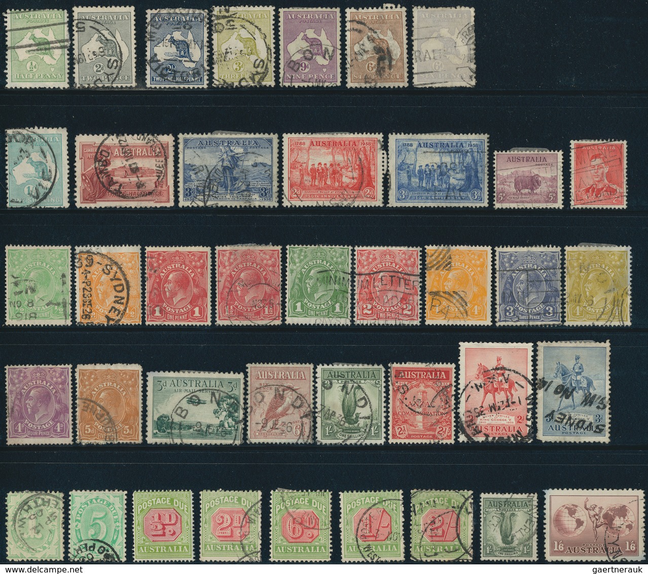 Australien: 1850's-1980's (c.): Collection And Accumulation Of Mint And Used Stamps, Covers, Postcar - Sammlungen