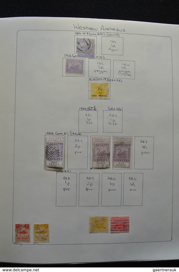 Australien: 1854-2013: Messy, But Reasonably Filled, Mostly Used Collection Australia And States In - Sammlungen