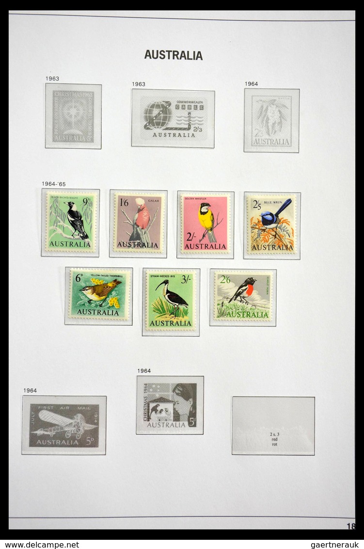 Australien: 1913-1983: Nicely filled, MNH and mint hinged collection Australia 1913-1983 in 2 Davo l