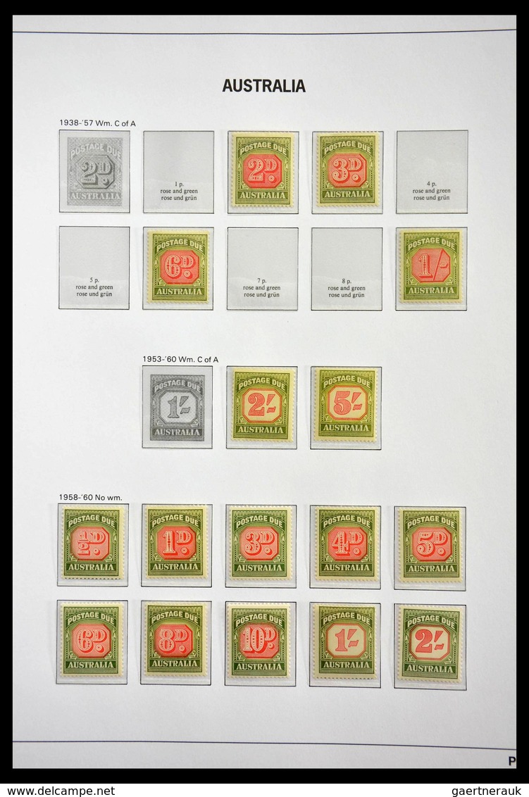 Australien: 1913-1983: Nicely filled, MNH and mint hinged collection Australia 1913-1983 in 2 Davo l