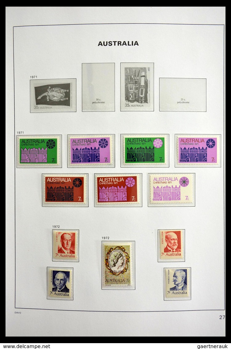 Australien: 1913-1983: Nicely filled, MNH and mint hinged collection Australia 1913-1983 in 2 Davo l