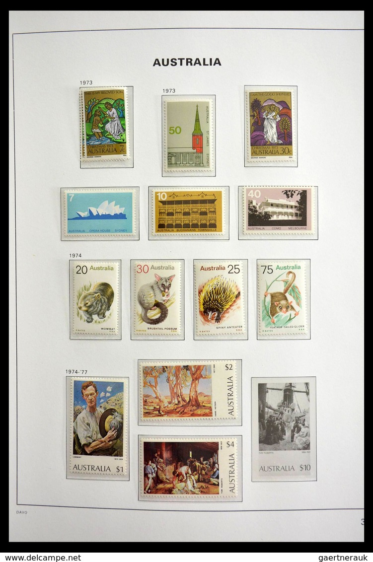 Australien: 1913-1983: Nicely filled, MNH and mint hinged collection Australia 1913-1983 in 2 Davo l