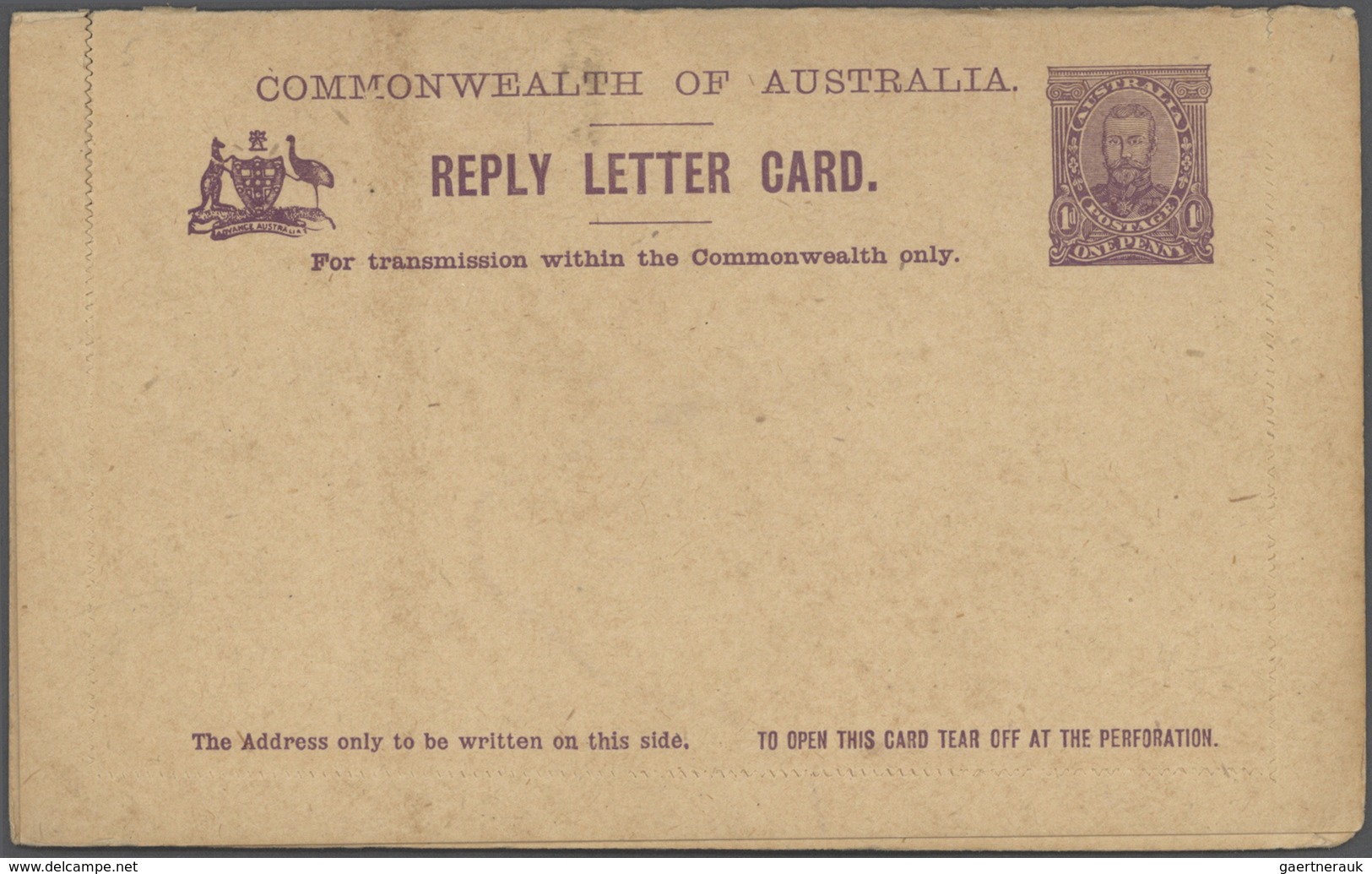 Australien - Ganzsachen: 1911/1965 (ca.), accumulation with about 215 mostly different postal statio