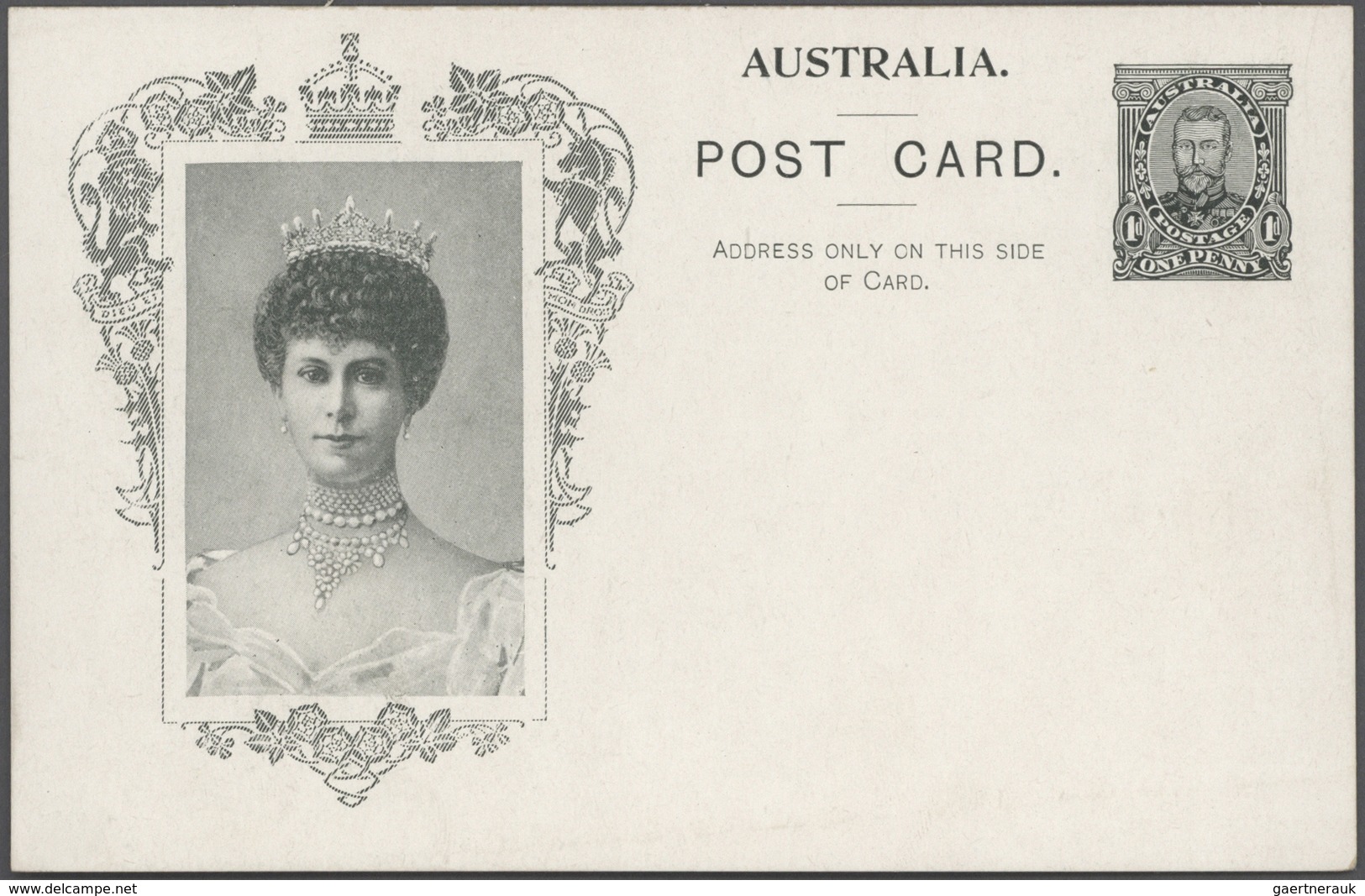 Australien - Ganzsachen: 1911/1965 (ca.), accumulation with about 215 mostly different postal statio