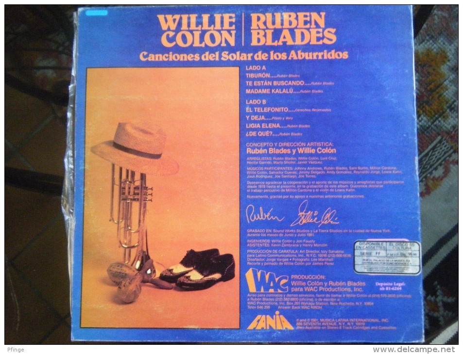 Willie Colon / Ruben Blades - Canciones Del Solar De Los Aburridos - World Music