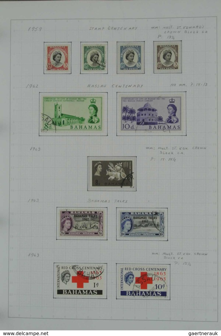 Bahamas: 1860-1980: MNH, Mint Hinged And Used Collection Bahamas 1860-1980 On Albumpages And Stockpa - 1963-1973 Interne Autonomie