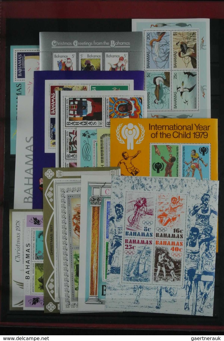 Bahamas: 1860-1980: MNH, mint hinged and used collection Bahamas 1860-1980 on albumpages and stockpa