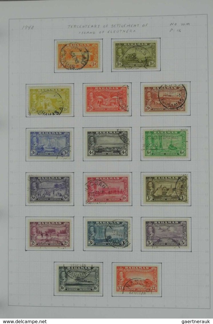 Bahamas: 1860-1980: MNH, mint hinged and used collection Bahamas 1860-1980 on albumpages and stockpa