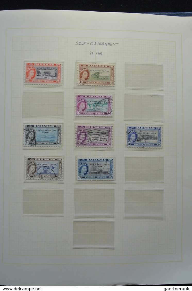 Bahamas: 1860-1996: Well Filled, MNH, Mint Hinged And Used Collection Bahamas 1860-1996 In Blanc Alb - 1963-1973 Interne Autonomie