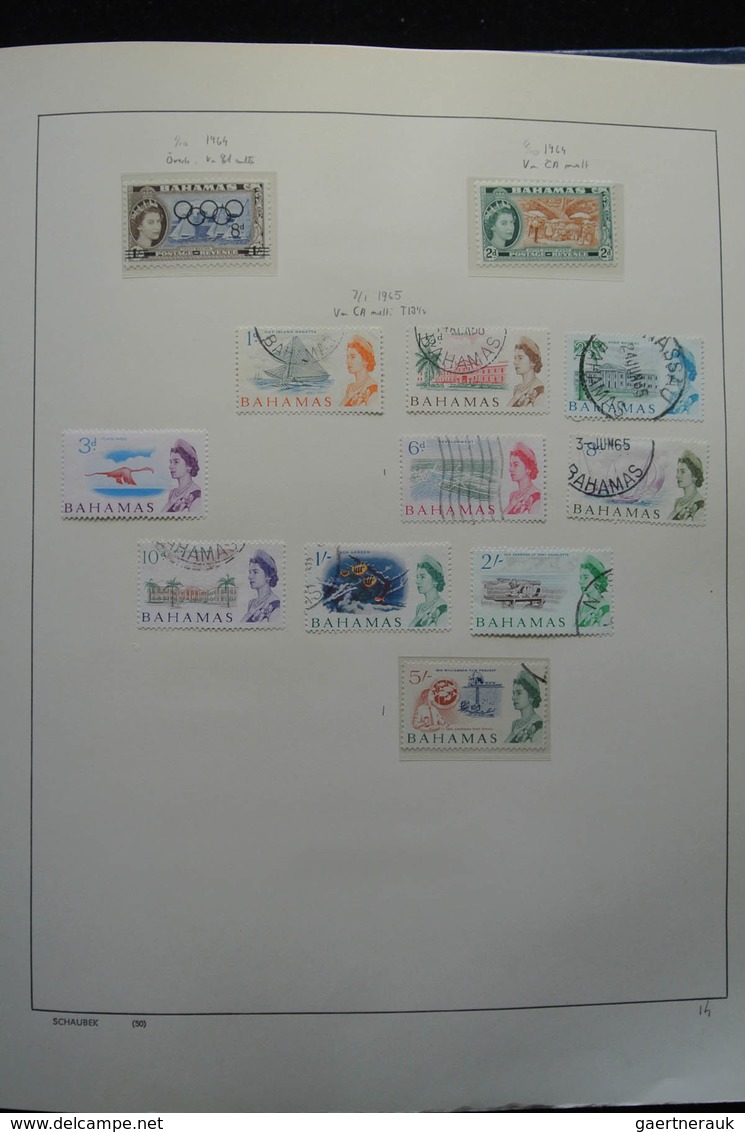 Bahamas: 1860-1996: Well Filled, MNH, Mint Hinged And Used Collection Bahamas 1860-1996 In Blanc Alb - 1963-1973 Interne Autonomie