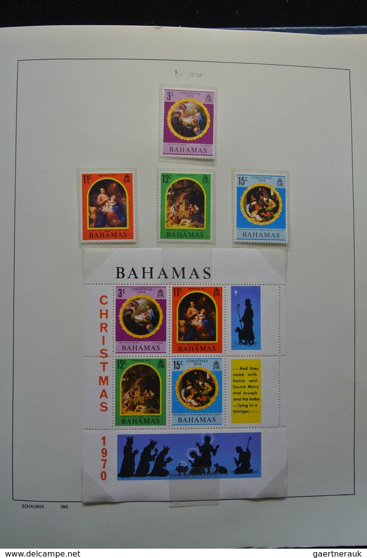 Bahamas: 1860-1996: Well filled, MNH, mint hinged and used collection Bahamas 1860-1996 in blanc alb