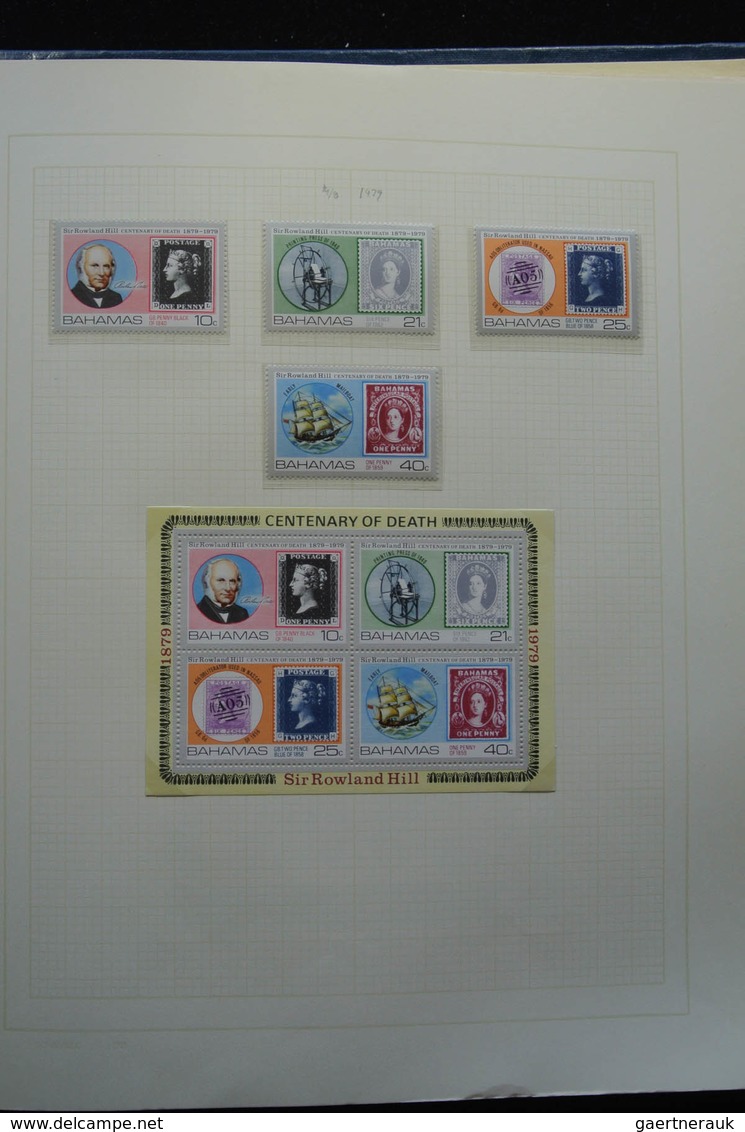 Bahamas: 1860-1996: Well filled, MNH, mint hinged and used collection Bahamas 1860-1996 in blanc alb