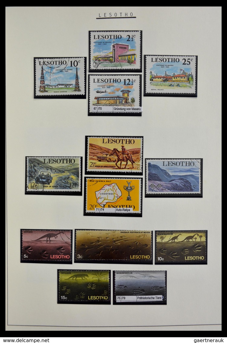 Basutoland: 1933-2000: Apparently complete, cancelled collection Basutoland/Lesotho 1933-2000 on bla