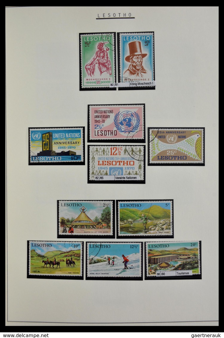 Basutoland: 1933-2000: Apparently complete, cancelled collection Basutoland/Lesotho 1933-2000 on bla