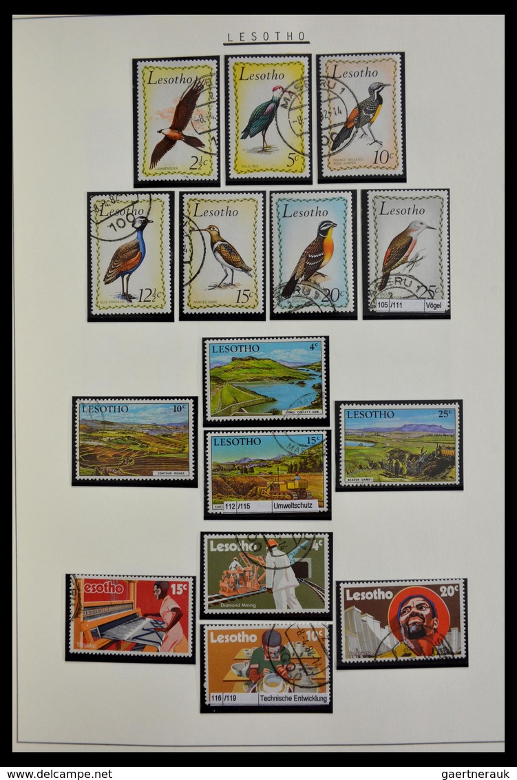 Basutoland: 1933-2000: Apparently complete, cancelled collection Basutoland/Lesotho 1933-2000 on bla