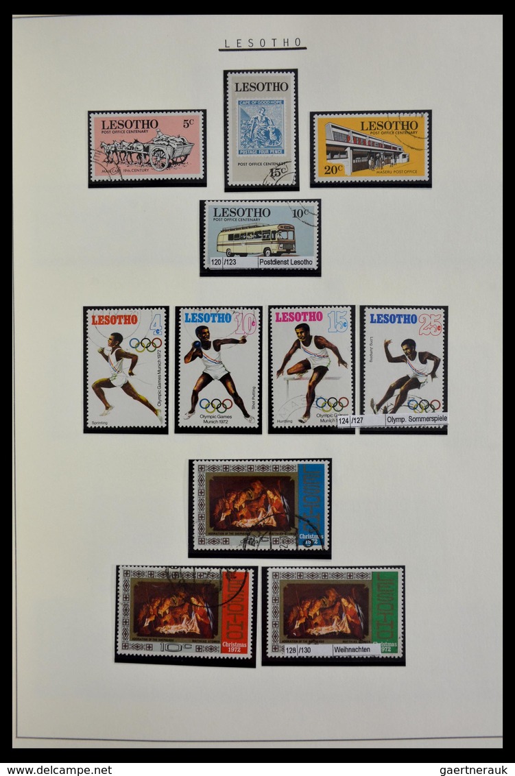 Basutoland: 1933-2000: Apparently complete, cancelled collection Basutoland/Lesotho 1933-2000 on bla