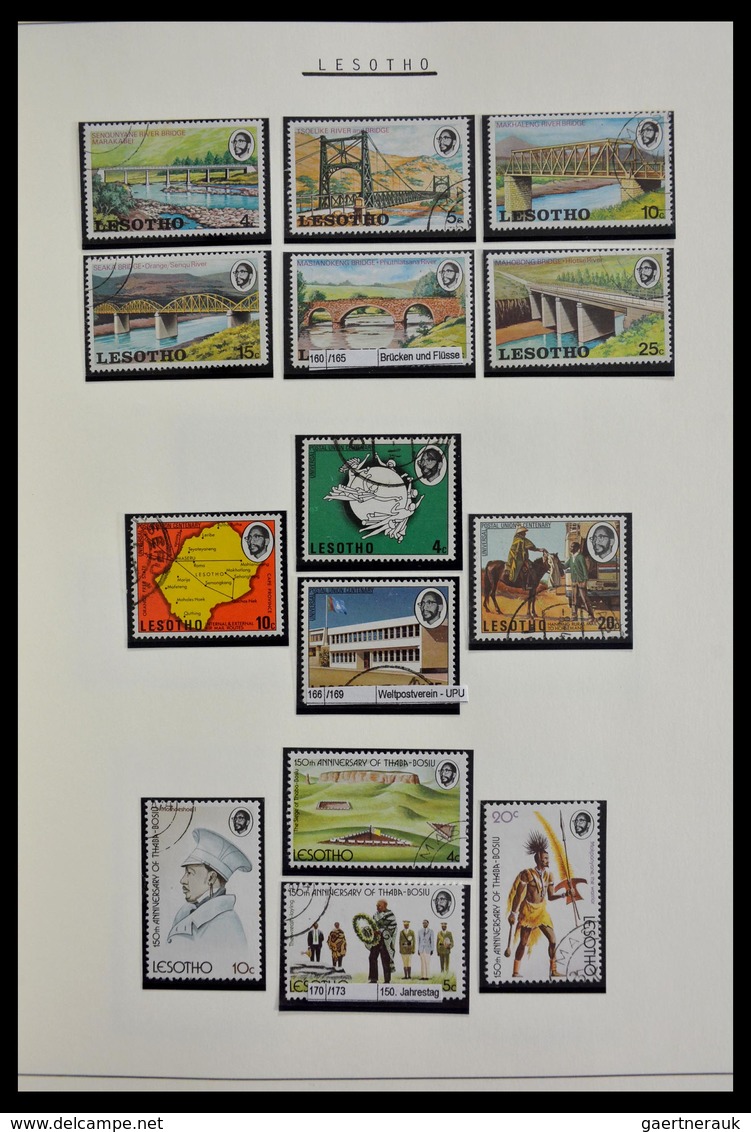 Basutoland: 1933-2000: Apparently complete, cancelled collection Basutoland/Lesotho 1933-2000 on bla