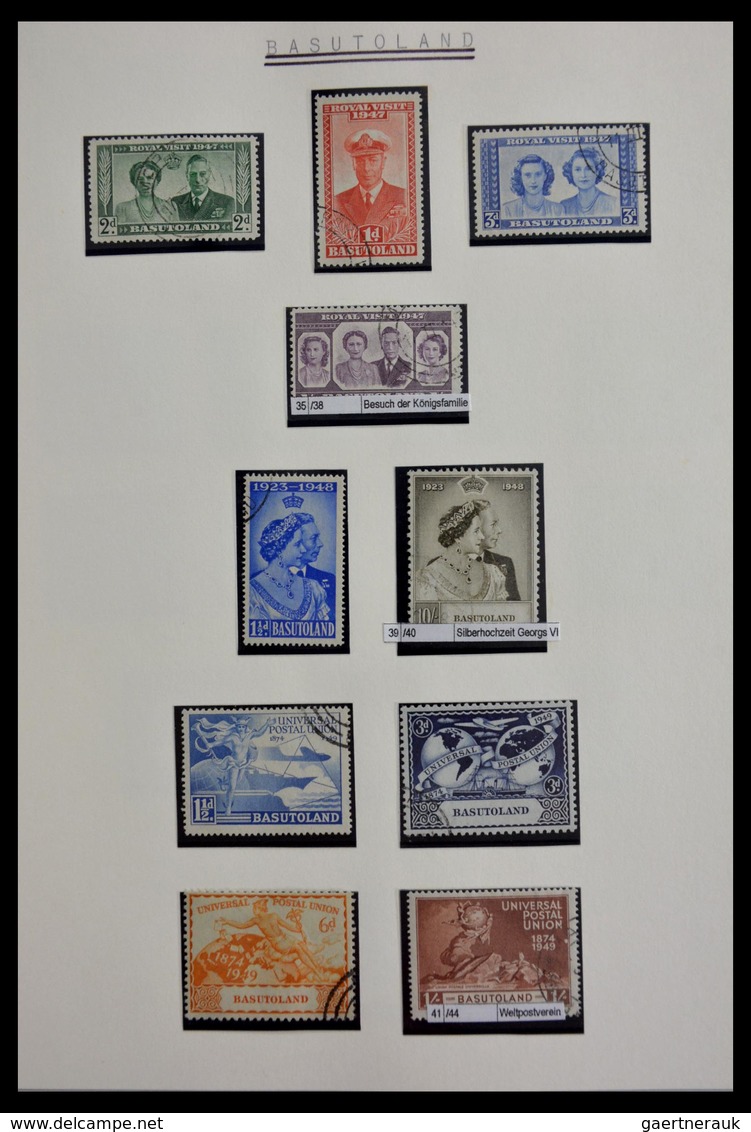 Basutoland: 1933-2000: Apparently complete, cancelled collection Basutoland/Lesotho 1933-2000 on bla