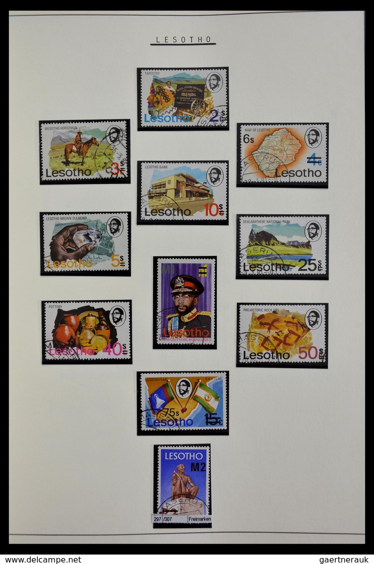 Basutoland: 1933-2000: Apparently complete, cancelled collection Basutoland/Lesotho 1933-2000 on bla