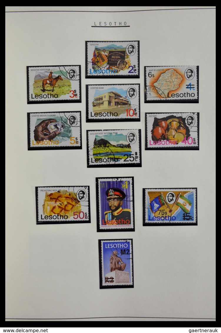 Basutoland: 1933-2000: Apparently complete, cancelled collection Basutoland/Lesotho 1933-2000 on bla