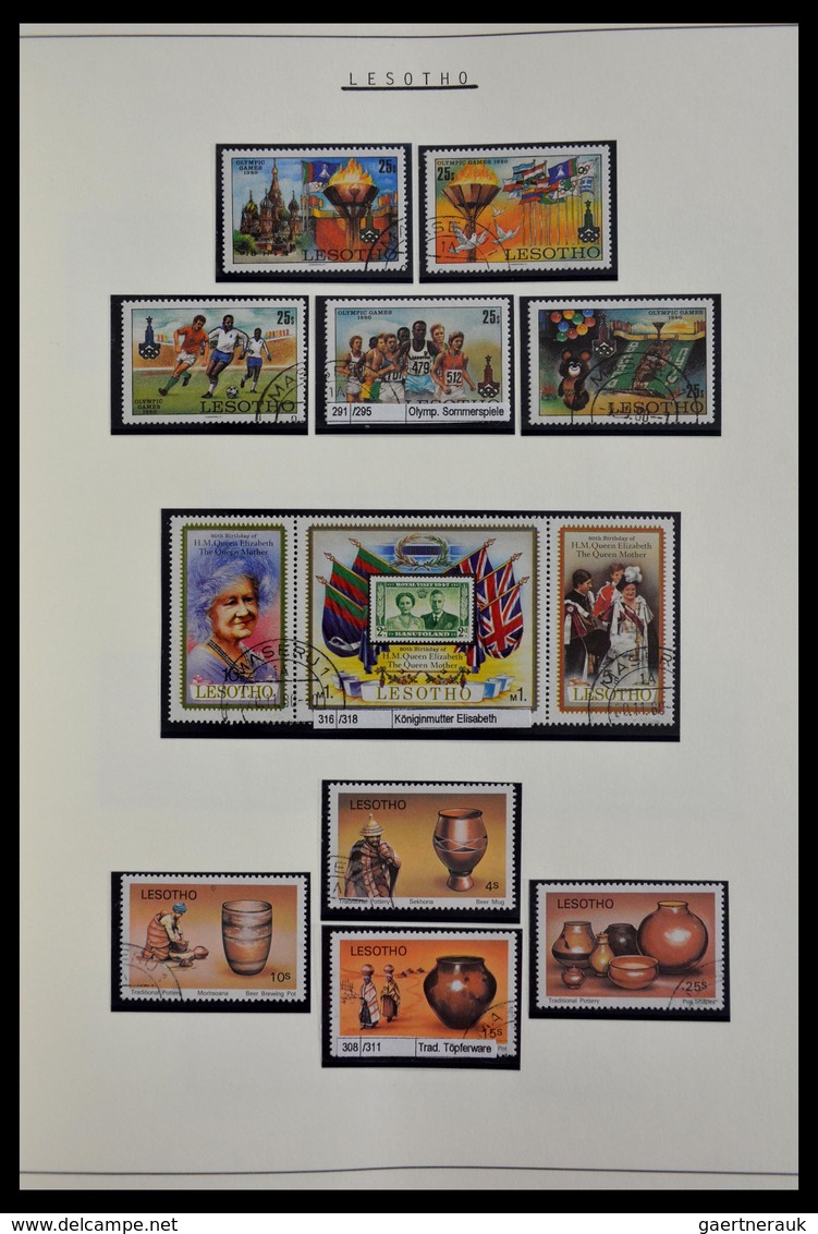 Basutoland: 1933-2000: Apparently complete, cancelled collection Basutoland/Lesotho 1933-2000 on bla