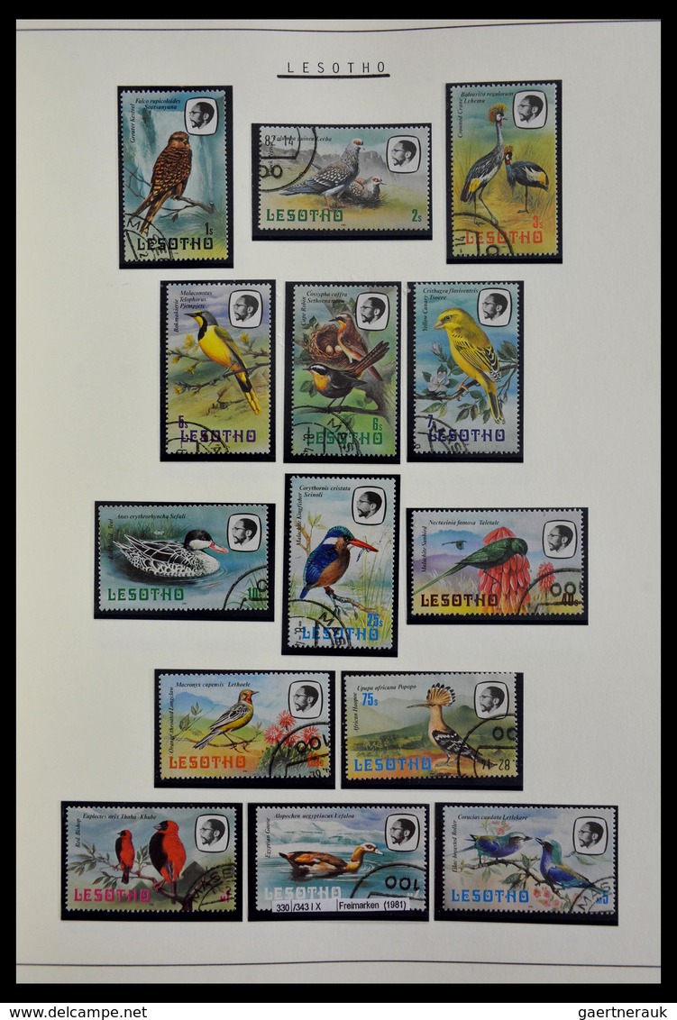 Basutoland: 1933-2000: Apparently complete, cancelled collection Basutoland/Lesotho 1933-2000 on bla