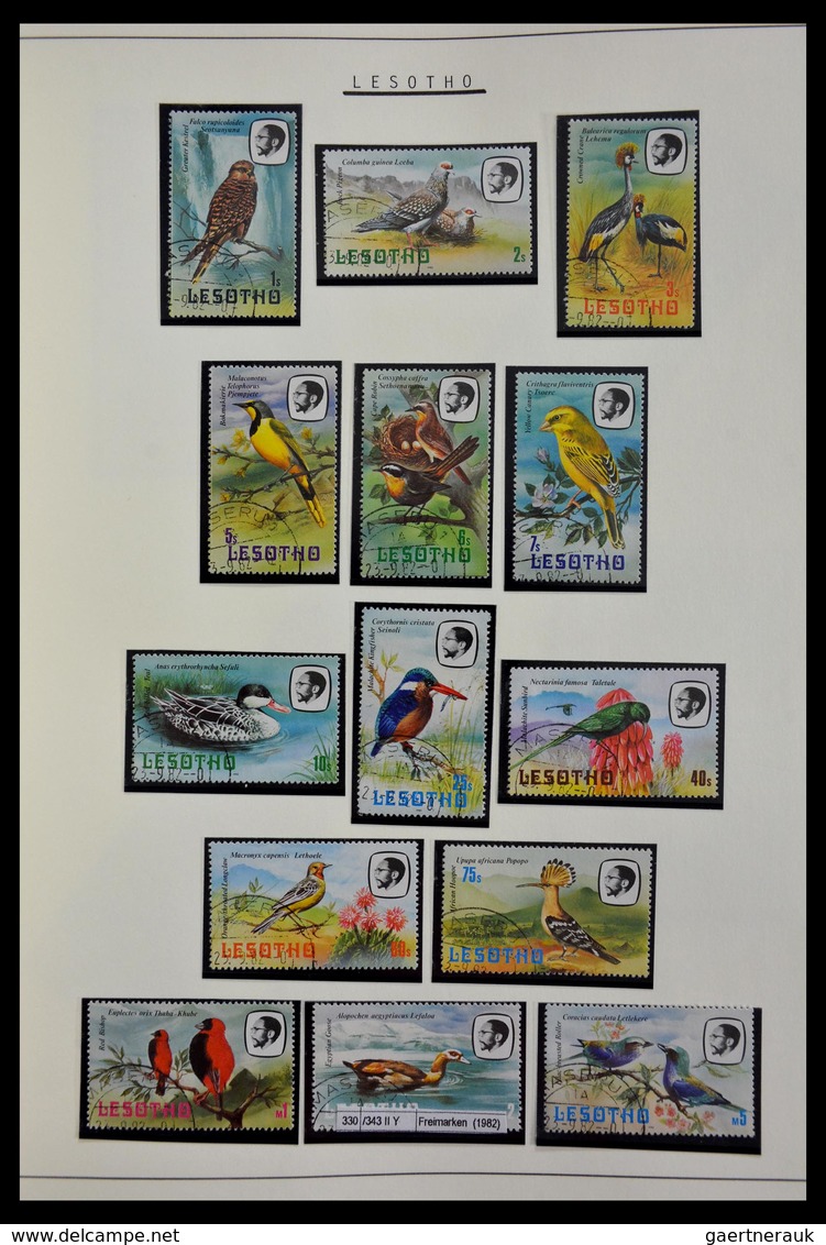 Basutoland: 1933-2000: Apparently complete, cancelled collection Basutoland/Lesotho 1933-2000 on bla