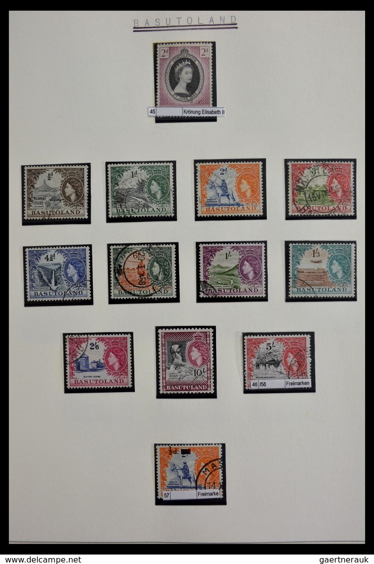 Basutoland: 1933-2000: Apparently complete, cancelled collection Basutoland/Lesotho 1933-2000 on bla